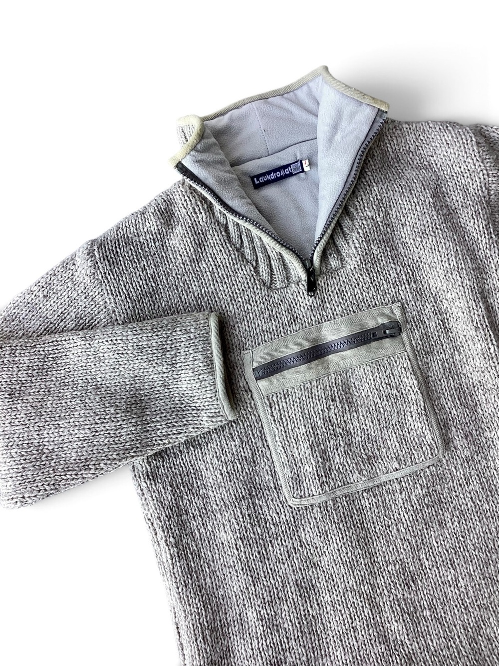 Laundromat Chunky 100% Wool Sweater L Nepal Lined